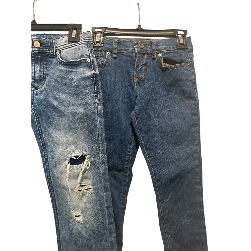 Lot Of Jeans Size 6 Children's Place And Wonder Nation‎ distressed Girls Denim